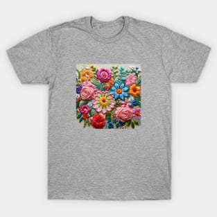 Embroidery floral T-Shirt